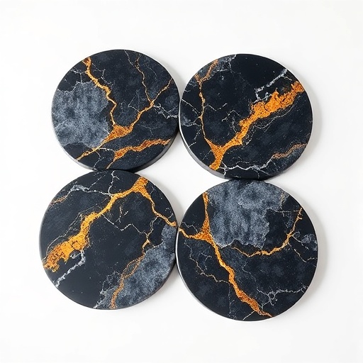 Base redonda decorativa de resina